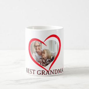 Bästa mormor Personlig egen fotomugg Kaffemugg