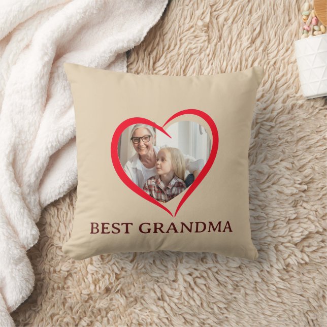 Bästa mormor Personlig Kastkudde Present Kudde (Filt)