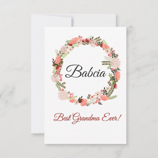 Bästa mormor, polsk Babcia (Framsida)