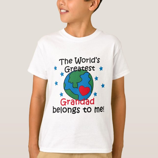 Bästa mormor-Tillhör för mig T-shirt (Framsida)