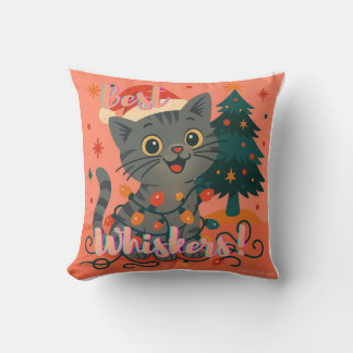 Bästa Morrhår! Rolig Tomte Katt Kudde