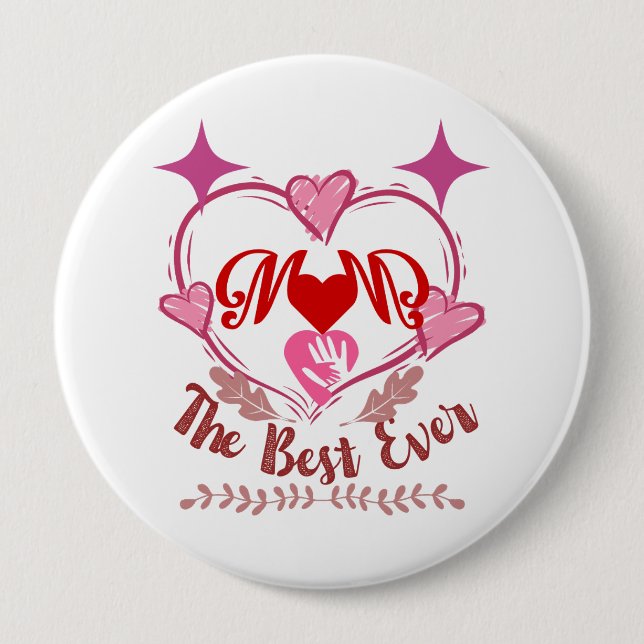 Bästa morsa någonsin knapp (Framsida)