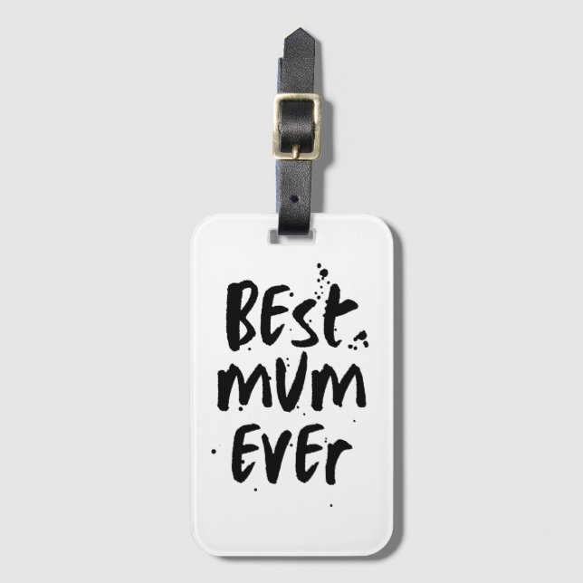 Bästa Morsa någonsin Modern Simple Mors dag Bagagebricka (Framsida vertikal)