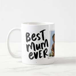 Bästa morsa någonsin, modern svart foto Mors dag Kaffemugg