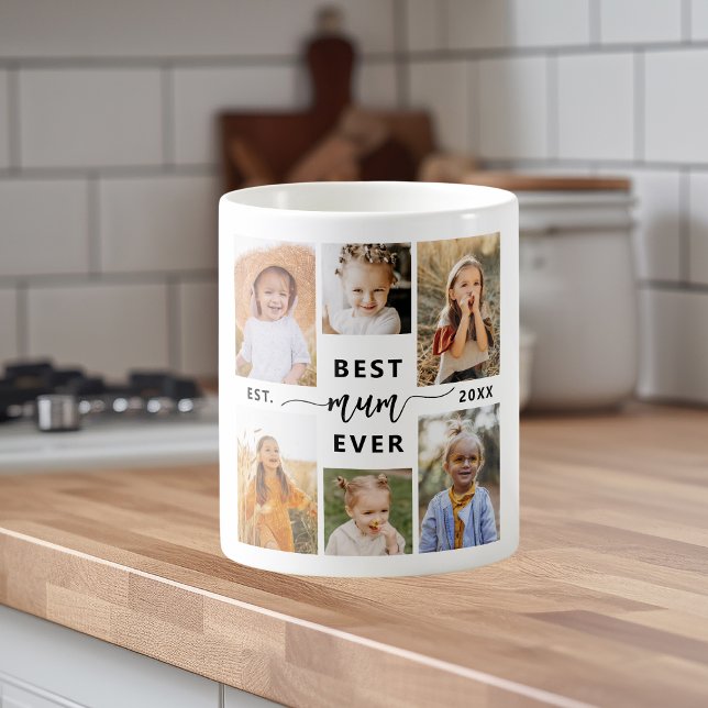 Bästa Morsa någonsin - Mors dag fotokollage Kaffemugg (Skapare uppladdad)