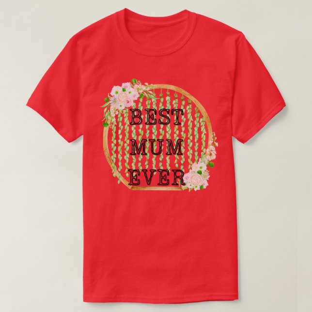 bästa morsa någonsin t shirt (Design framsida)