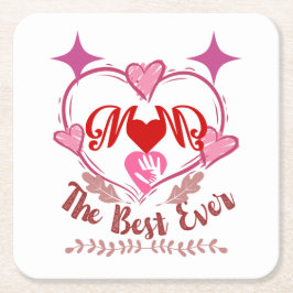 Bästa Morsa någonsin Underlägg Papper Kvadrat
