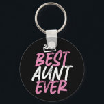 Bästa Moster någonsin Cute och Funny BAE Auntie Nyckelring<br><div class="desc">Bästa Moster någonsin. Söt och söt moster-design för din favoritdator moster, den kallaste slöjan på planeten och världens bästa syster. Coola moster är en handelsvara för dem med söta präster och syskonbarn. Det här temat passar också din systers babydusch eller gravid-meddelande. Vintage- och retrotypograftypkonst av stil med bedrövligt och grymt...</div>