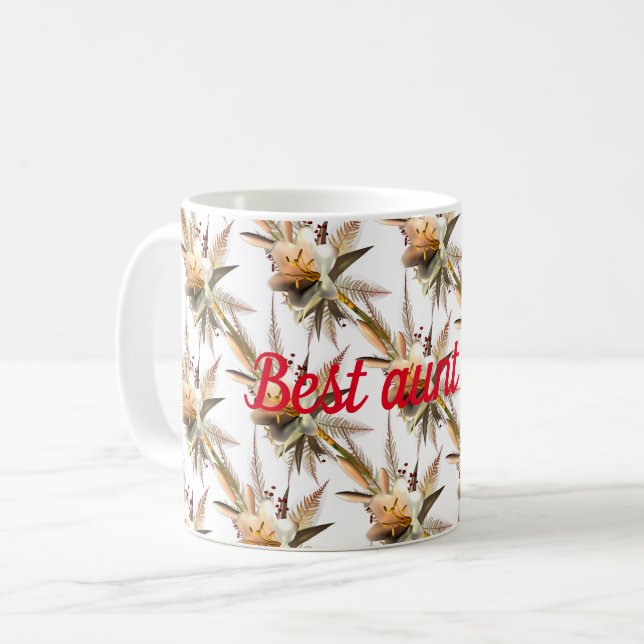 Bästa moster någonsin kaffemugg (Framsida vänster)
