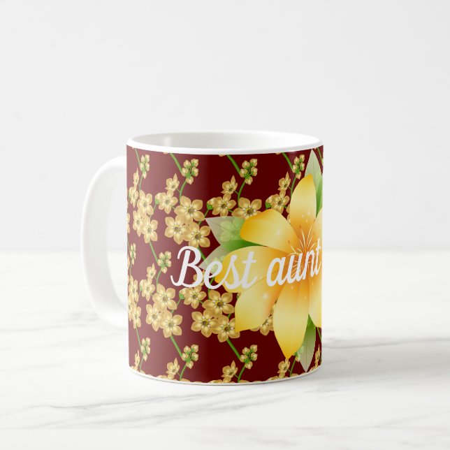Bästa moster någonsin kaffemugg (Framsida vänster)