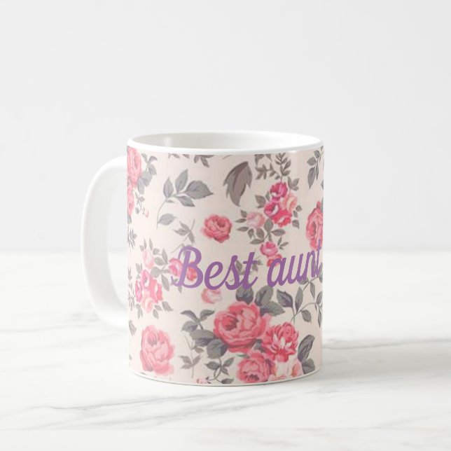 Bästa moster någonsin kaffemugg (Framsida vänster)