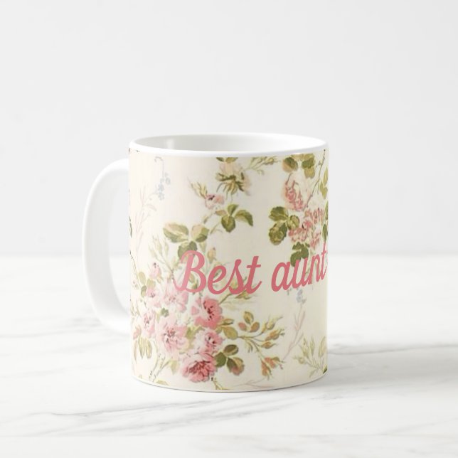 Bästa moster någonsin kaffemugg (Framsida vänster)