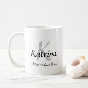 Bästa Moster någonsin Monogram-Anpassningsbarna Kaffemugg