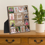 Bästa Moster någonsin Rustic Wood 12 Photo Collage<br><div class="desc">Skapa en egen fotokollageplakett med 12 av ditt favoritfoto bilder på en struktur-bakgrund. Anpassa med familjefotografier. Gör en uppskattad keepy-gåva till favoriten moster för födelsedag,  helgdagar och fars dag.</div>
