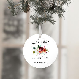 Bästa Moster någonsin | Trendig Burgundy Boho Blom