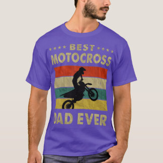 Bästa Motocross Pappa någonsin Vintage Motocross F T Shirt