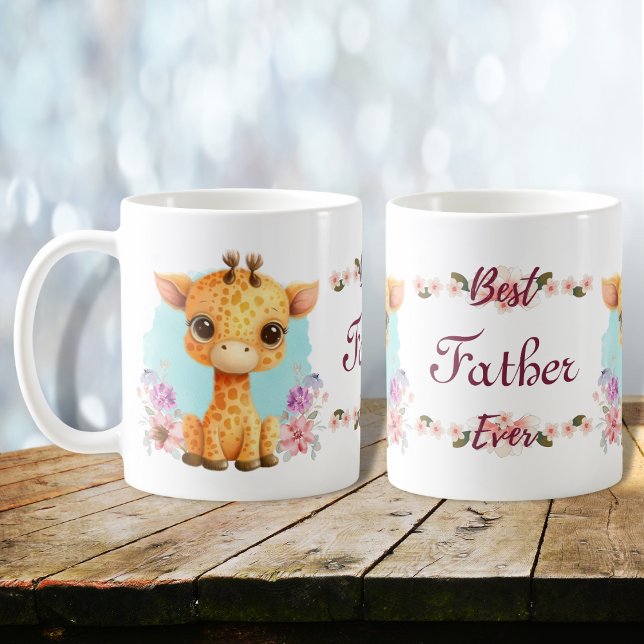 Bästa någonsin-Cute Giraffe-Personligen Kaffemugg (Skapare uppladdad)