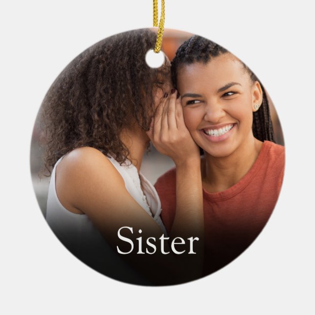 Bästa någonsin-filmdefinition Foto Girly-Rosa Julgransprydnad Keramik (Framsidan)