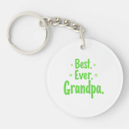 Bästa någonsin Grandpa Keychain - Anpassningsbar G