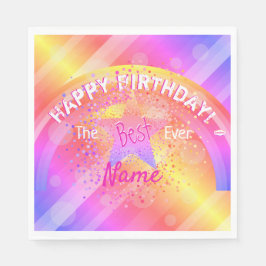 Bästa någonsin Grattis på födelsedagen Pappra Napk Pappersservett