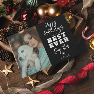 Bästa någonsin Hund Mamma Foto Julkort