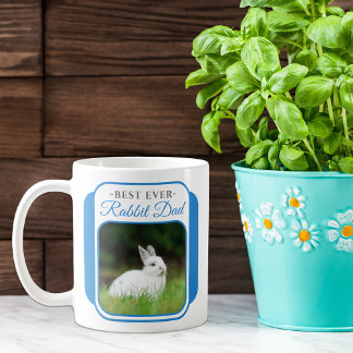 Bästa någonsin kanin Pappa 2-foto-Keepsakkaffe Mug Kaffemugg