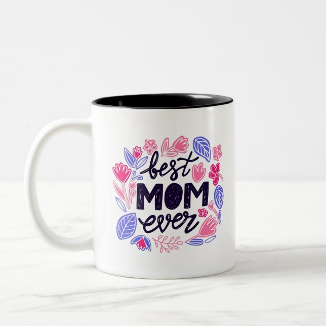 Bästa någonsin Mamma-kaffe Tone Mugg (Vänster)