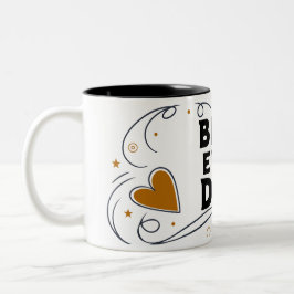 Bästa någonsin Pappa - Snyggt Fars dag Två-Tonad Mugg