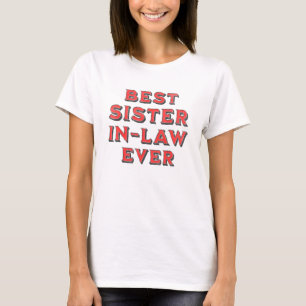 Bästa någonsin-syster-dag och jul t shirt