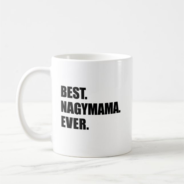 Bästa Nagymama någonsin Ungersk mormor Kaffemugg (Vänster)