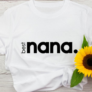 Bästa Nana Basic-kvinnans grundläggande T-shirt