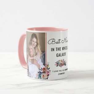 Bästa Nana i hela Galaxy Grandma Gift Foto Mugg