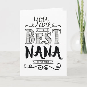 Bästa Nana i Världsdagskortet Kort
