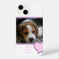 BÄSTA NANA NÅGON ROSA HEART TEXT-PET-HUND