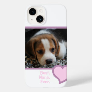 BÄSTA NANA NÅGON ROSA HEART TEXT-PET-HUND