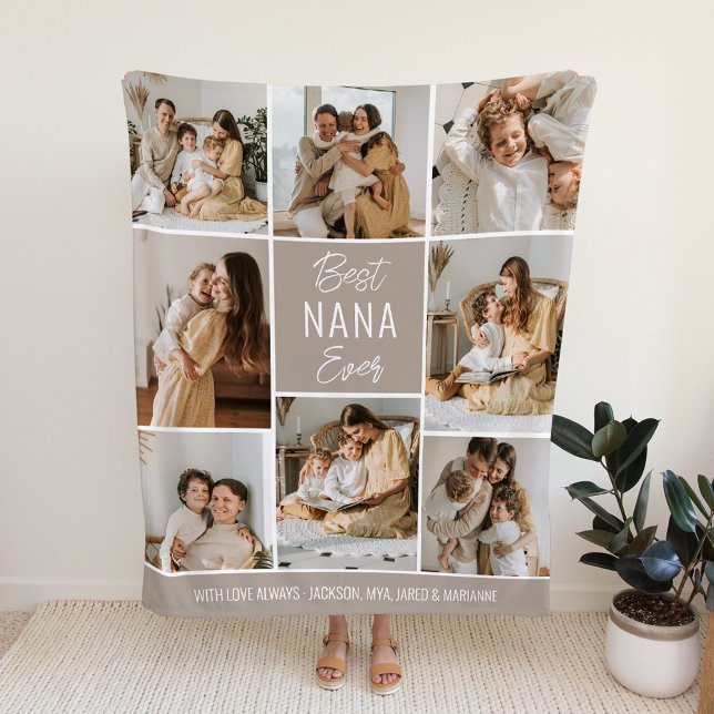 Bästa NANA någonsin Anpassningsbar Fleece Blanket (Skapare uppladdad)