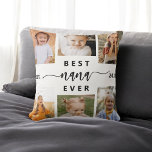 Bästa NaNa någonsin - FoCollage Kudde<br><div class="desc">Fira "Best NaNa nånsin" med den här personligen Farchildren Photo Collage Dekorativ kudde. Den här tankeväckande presenten innehåller en lovande arrangerad kollage av omhuldade foton som fångar speciella ögonblick, kompletterad med ett hjärtligt budskap. Den är gjord av mjuk väv av hög kvalitet och ger både komfort och stil till alla...</div>