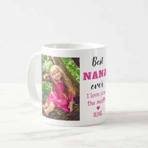 Bästa Nana någonsin Kärlek er mest morfar 2-foto Kaffemugg