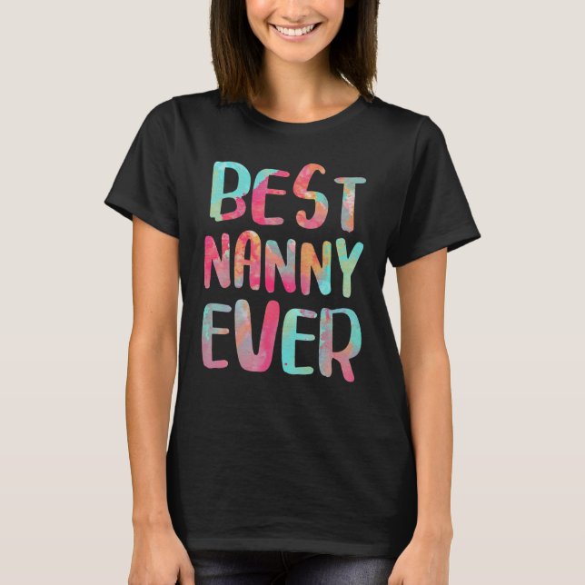 Bästa Nanny nånsin Mor S-dagen T Shirt (Framsida)