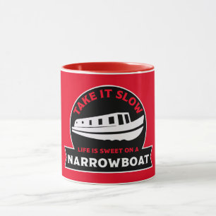 Bästa Narrowboat British Canal Boats Barn Mugg