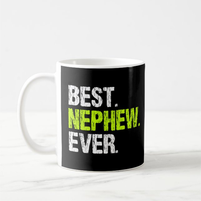 Bästa Nephew någonsin Coola-funny Pullover Kaffemugg (Vänster)