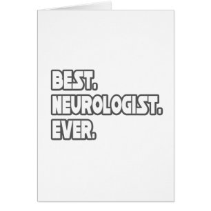 Bästa neurolog någonsin hälsningskort