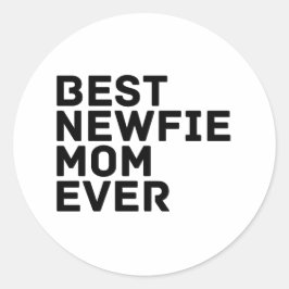 Bästa Newfie Mamma någonsin - Newfoundland Hund Runt Klistermärke