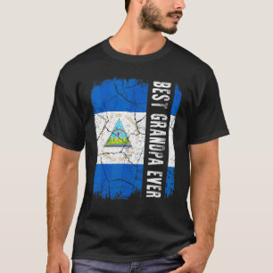 Bästa Nicaraguan Grandpa Aldrig Nicaragua Flagga F T Shirt