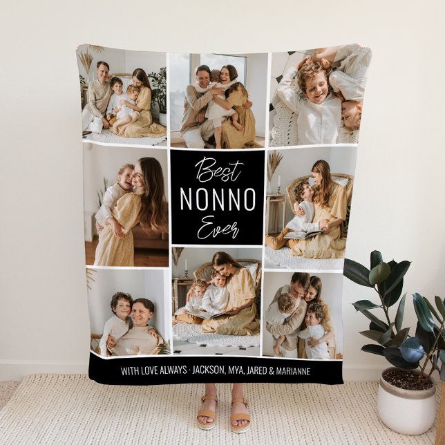 Bästa NONNO någonsin Anpassningsbar Fleece Blanket (Skapare uppladdad)