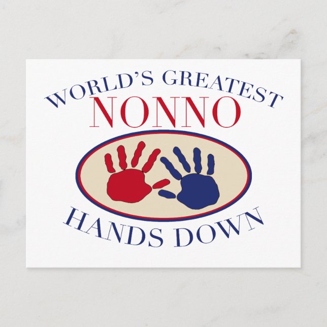 Bästa Nonno utan konkurrens Vykort (Framsida)