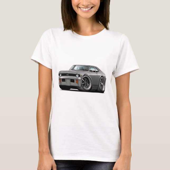 Bästa NovaGrå färg-Svart 1971-72 T-shirt (Framsida)