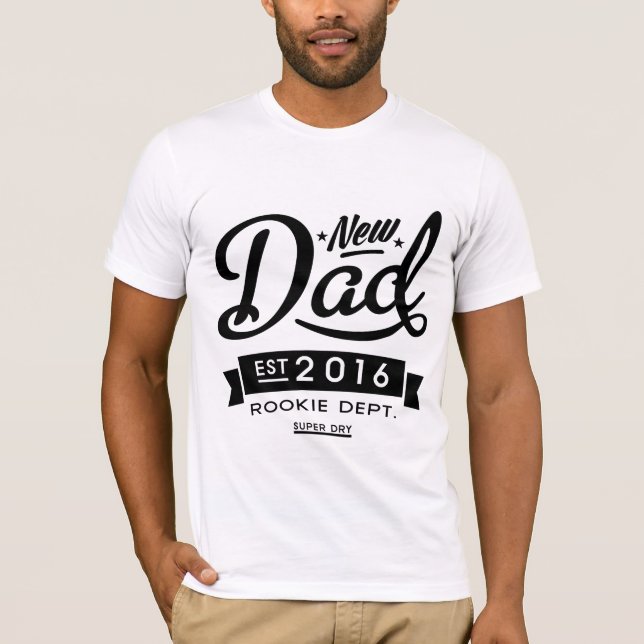 Bästa nya pappa 2016 t shirt (Framsida)