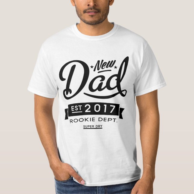 Bästa nya pappa 2017 tee shirt (Framsida)