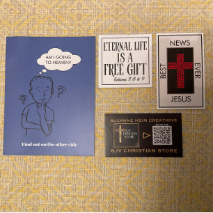 Bästa nyheter någonsin John 3:16 Gospel Tract Visitkort